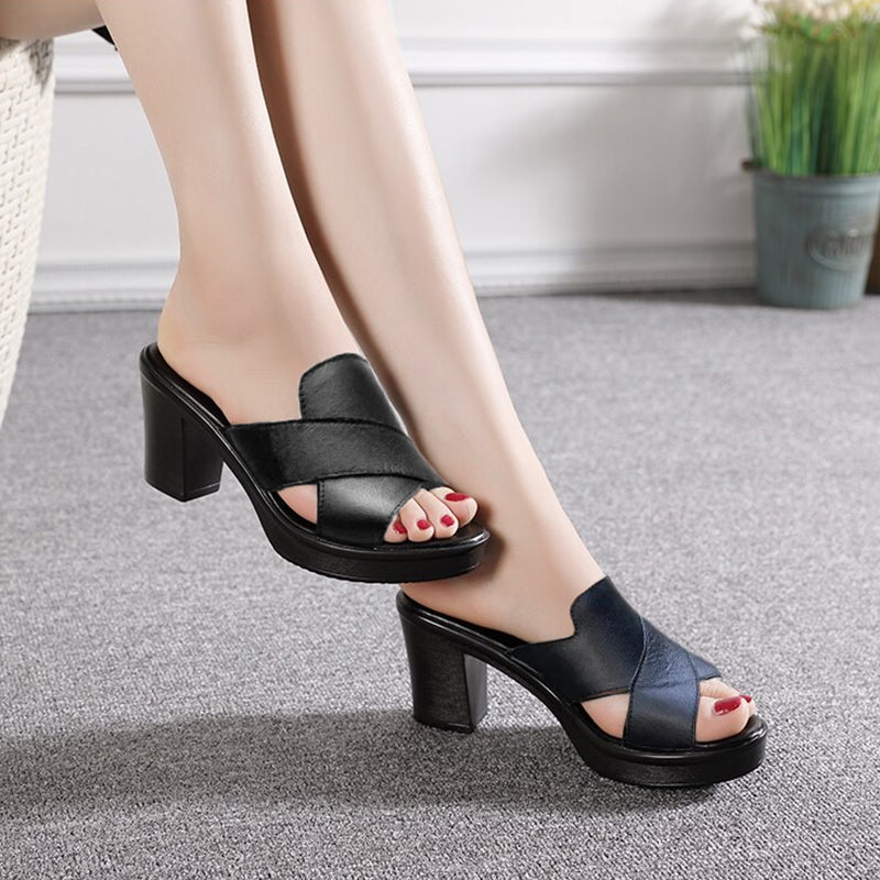 Ariane | Slip-On Orthopedic Block Heels