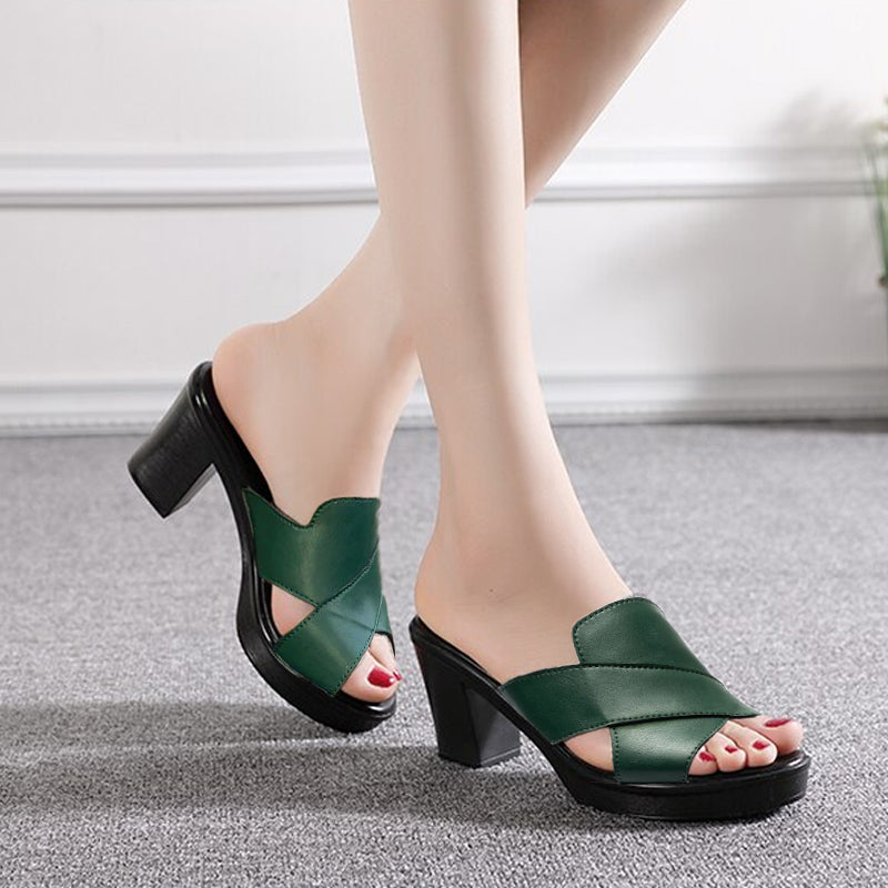 Ariane | Slip-On Orthopedic Block Heels
