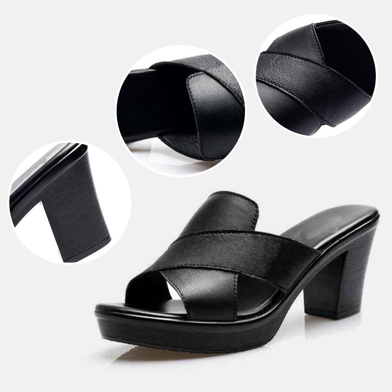 Ariane | Slip-On Orthopedic Block Heels