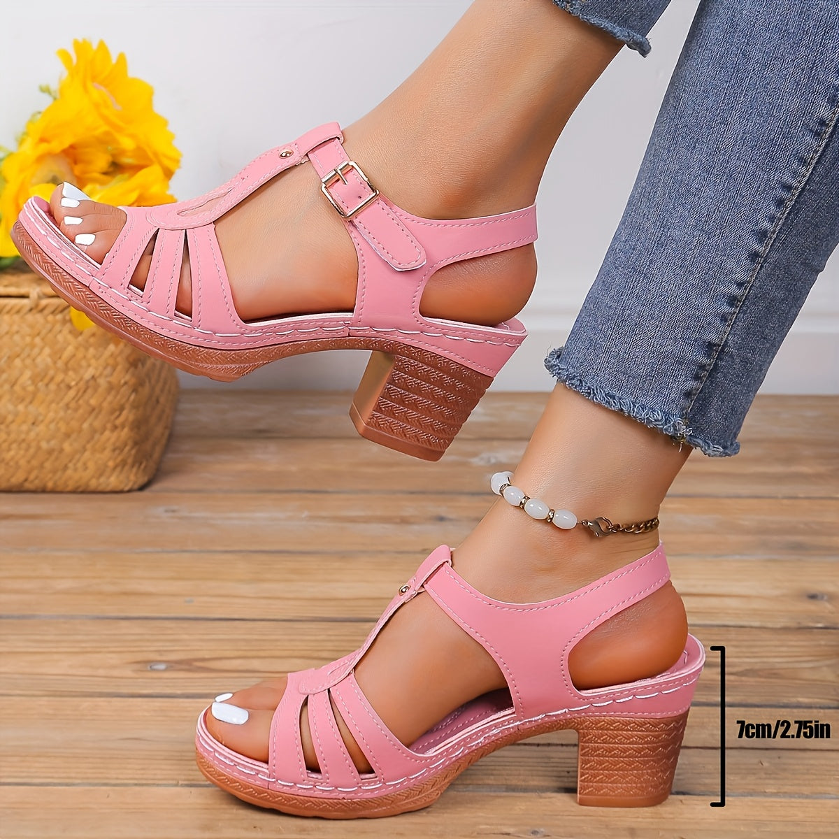Evelyn™ Vintage Block Sandals