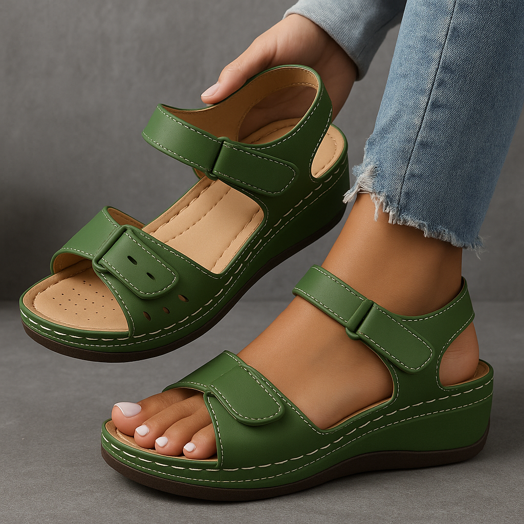 Amber™ orthopedic sandals with wedge heel