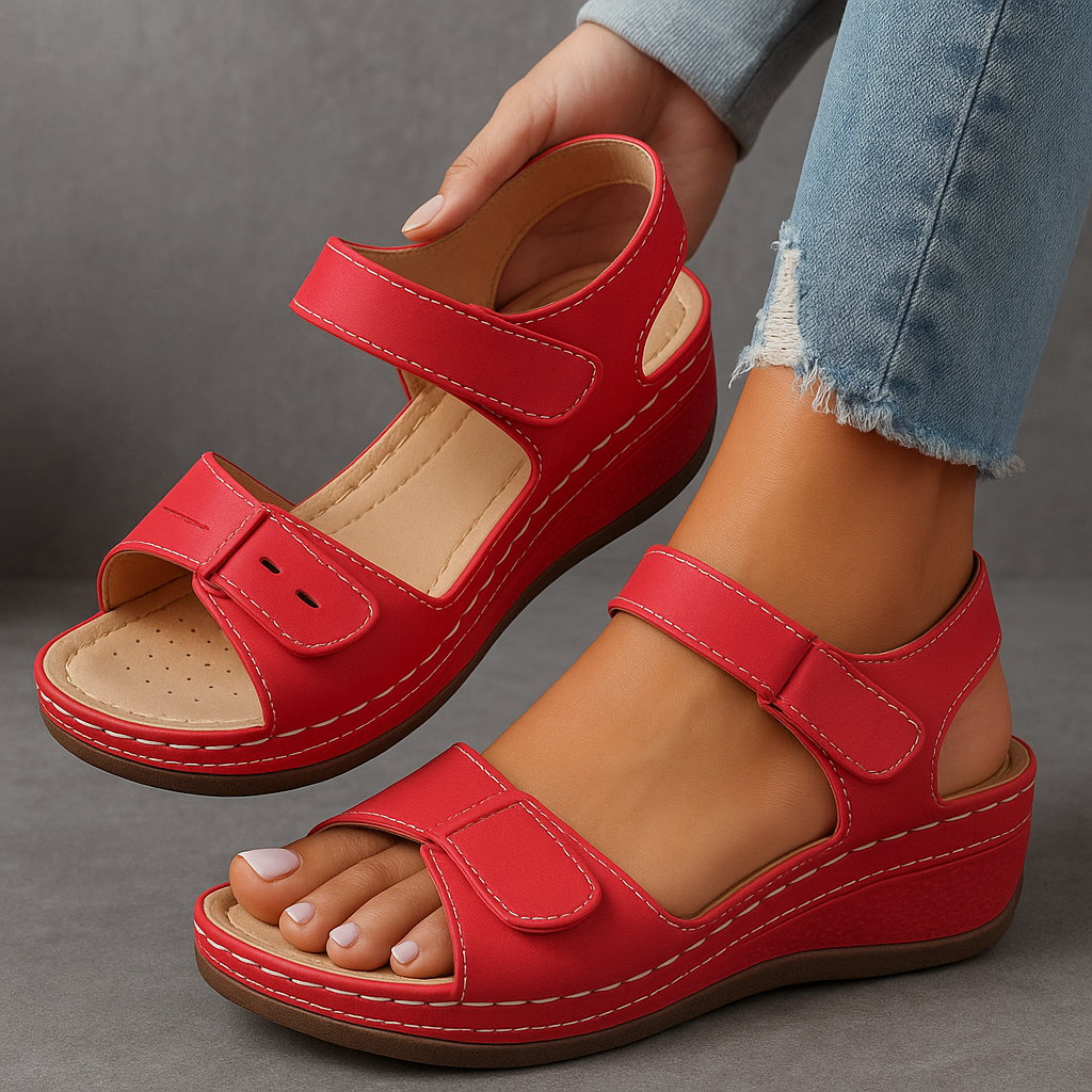 Amber™ orthopedic sandals with wedge heel